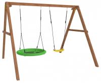 Качели детские Р911-19, коричневый