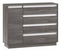 Комод Virginia НМ 011.01, Белый Скандинавский/Ясень Анкор темный фото Комод Virginia НМ 011.01, Белый Скандинавский/Ясень Анкор темный. Фото №1