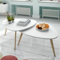 Комплект из двух столиков DUPEN CT-901 Белый фото Комплект из двух столиков DUPEN CT-901 Белый. Фото №1