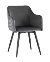 Стул Ника вращающийся велюр серый фото Стул Ника вращающийся велюр серый. Фото №1