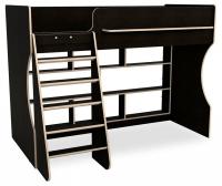 Кровать-чердак Р432-П Капризун 1, древесина коричневая светлая дуб. Фото №1