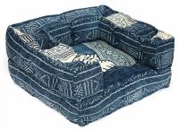 Модуль мягкий кресельный Secret De Maison BASCO (mod. MA-112) cotton Kilim, 80х80х20см, синий. Фото №1