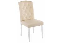 Стул деревянный Menson white / fabric сream Стул деревянный Menson white / fabric сream