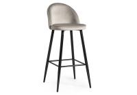 Барный стул Dodo 1 light grey with edging / black фото Барный стул Dodo 1 light grey with edging / black