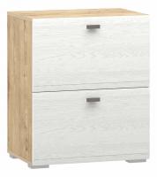 Тумба Snow wood НМ 011.87-02, Белое дерево, Дуб Бунратти. Фото №1