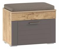 Тумба Livorno НМ 040.63, Софт Графит, Дуб Бунратти. Фото №1