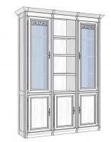 Шкаф книжный модульный Оскар вар.1