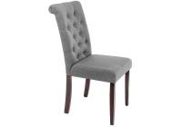 Стул деревянный Amelia dark walnut / fabric grey Стул деревянный Amelia dark walnut / fabric grey