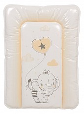 Матрас пеленальный Polini kids Слоник, бежевый. Фото №2