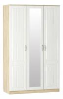 (Сильва) НМ 040.33 Шкаф Оливия / дуб сонома / белый