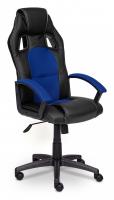Компьютерное кресло DRIVER кож/зам/ткань, черный/синий, 36-6/10 (id:  ). Фото №1