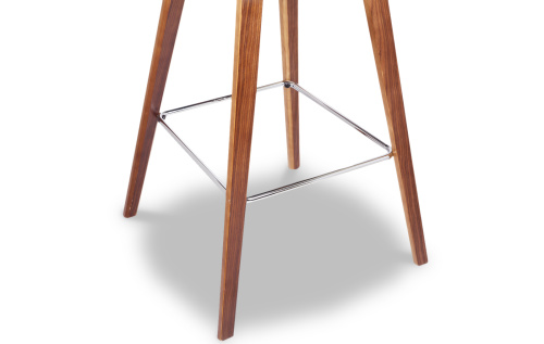 Стул полубарный JY1730-65 черный/орех. Фото №7