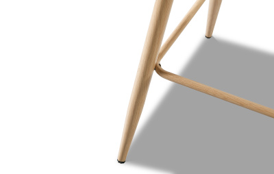 Барный стул 350B бежевый темный/дерево. Фото