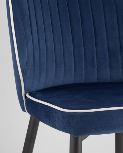 Стул Лоренс велюр синий. Фото №9