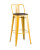 Стул барный TOLIX WOOD со спинкой желтый. Фото №2
