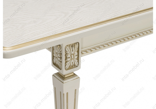 Стол деревянный Шанталь слоновая кость / золото. Фото №9