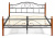 Кровать AT-815 Wood slat base дерево гевея/металл, 160*200 см (Queen bed), красный дуб/черный фото Кровать AT-815 Wood slat base дерево гевея/металл, 160*200 см (Queen bed), красный дуб/черный. Фото №2