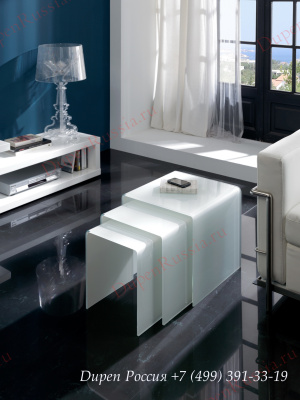 Набор из трех столиков DUPEN ND-01 белый фото Набор из трех столиков DUPEN ND-01 белый. Фото №4