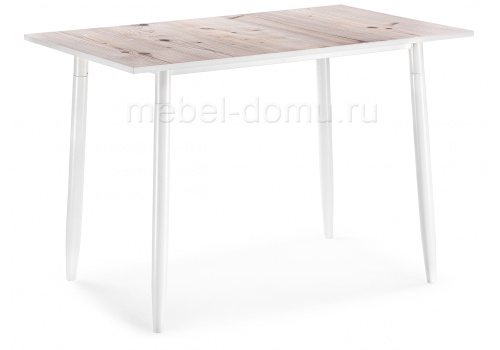 Стол деревянный Энлэй бискайская сосна / белый. Фото №1