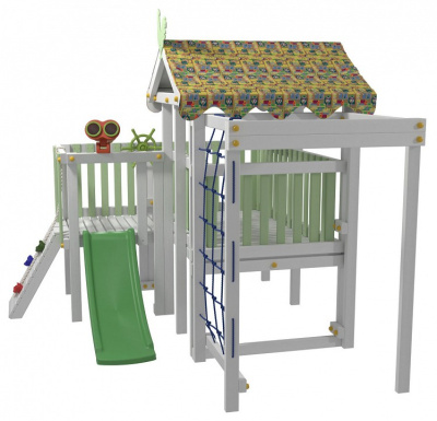 Комплекс игровой ДК9Б, бирюзовый, серый. Фото №3