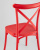Стул Кроссбэк пластиковый красный фото Стул Кроссбэк пластиковый красный. Фото №8