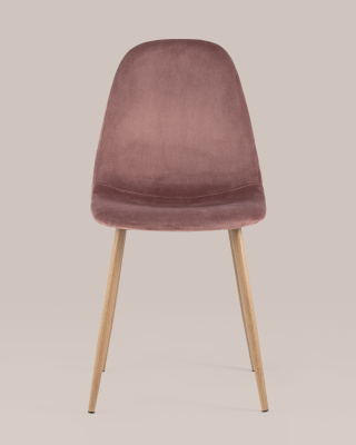 Стул Валенсия велюр пыльно-розовый. Фото
