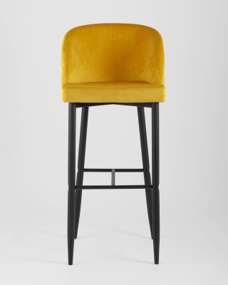 Стул барный Оскар велюр оранжевый фото Стул барный Оскар велюр оранжевый. Фото №5