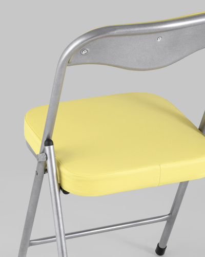 Стул складной ДЖОН металлик, желтый. Фото №8