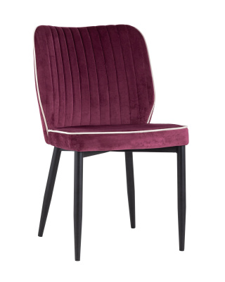 Стул Лоренс велюр бордовый фото Стул Лоренс велюр бордовый. Фото №2