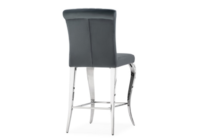 Барный стулья Joan dark grey / steel фото Барный стулья Joan dark grey / steel. Фото №4