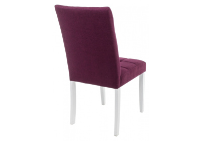Стул деревянный Madina white / fabric purple фото Стул деревянный Madina white / fabric purple. Фото