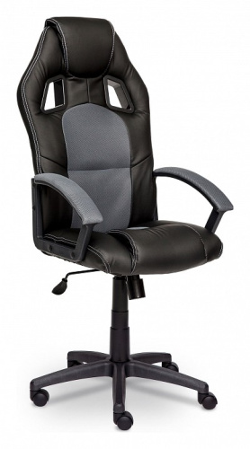 Компьютерное кресло DRIVER кож/зам/ткань, черный/серый, 36-6/12 (id:  ). Фото №1