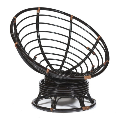 Кресло-качалка плетёное Papasan 23/01B + Подушка Antique brown фото Кресло-качалка плетёное Papasan 23/01B + Подушка Antique brown. Фото