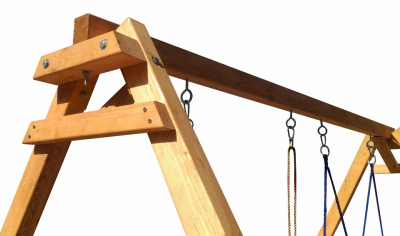 Качели детские Р911-21, коричневый. Фото