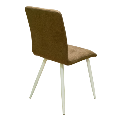 Стул Доби (Каркас (белый 9016 матовый) тк. коллекции Safari коричневый 021). Фото №4