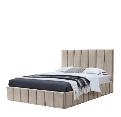 Кровать 8855 бежевая (1400X2000). Фото