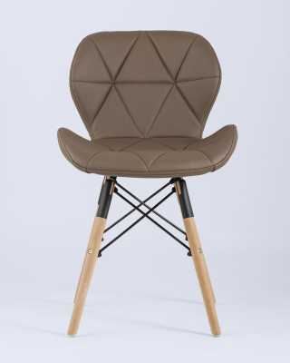 Стул Бон экокожа коричневый. Фото №5