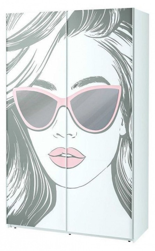 Шкаф-купе Мемори,белый. Фото №1