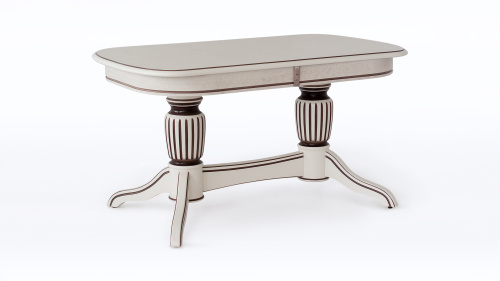 Стол Лира 14 с патиной (резная нога). Фото №1