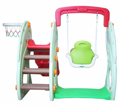 Комлекс игровой Лягушка ZK017-4, голубой, красный. Фото