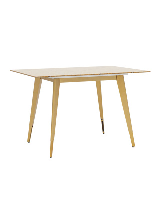 Стол обеденный Ричмонд 120*80 охра стеклянный. Фото