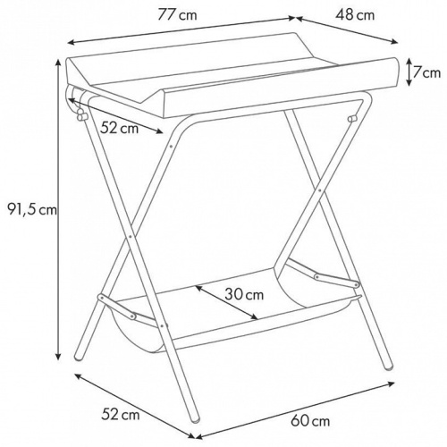 Стол пеленальный Polini kids Слоник, бежевый. Фото №11