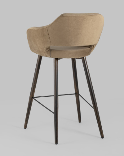 Стул барный Саймон велюр капучино. Фото №7