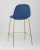 Стул полубарный Валенсия велюр синий золотые ножки. Фото №7