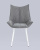 Стул Осло велюр серый белые ножки. Фото №5