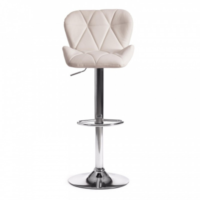 Стул барный BIAGGIO (mod. KY717) металл/экокожа, 44*50*83-103 см, белый/хром (поставляется по 2 шт). Фото №2