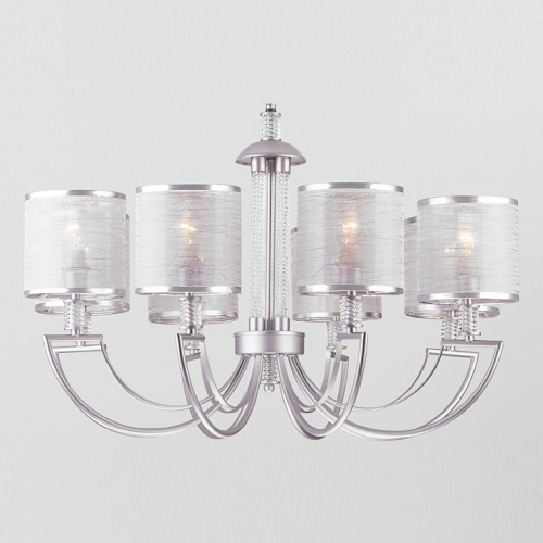 Подвесная люстра Eurosvet Licata 60099/8 серебро. Фото №1