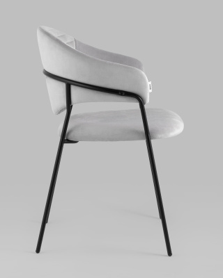 Стул Алексис велюр серый. Фото №4