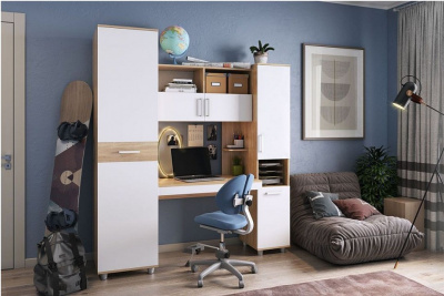 Комплекс Миллениум 2 дуб сонома/белый. Фото