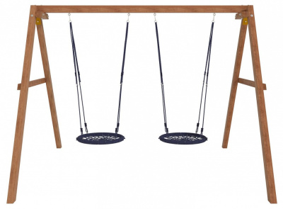 Качели детские Р911-28, коричневый. Фото